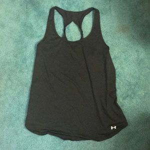 Black UA workout tank